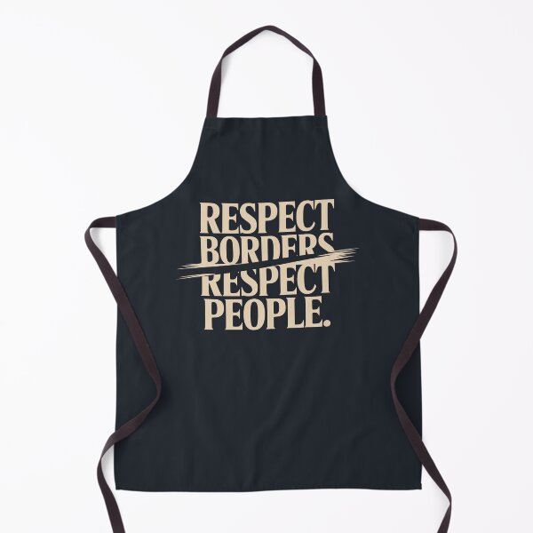 Item preview, Respect Borders Protest Typography Design designed and sold by Place-Heritages.