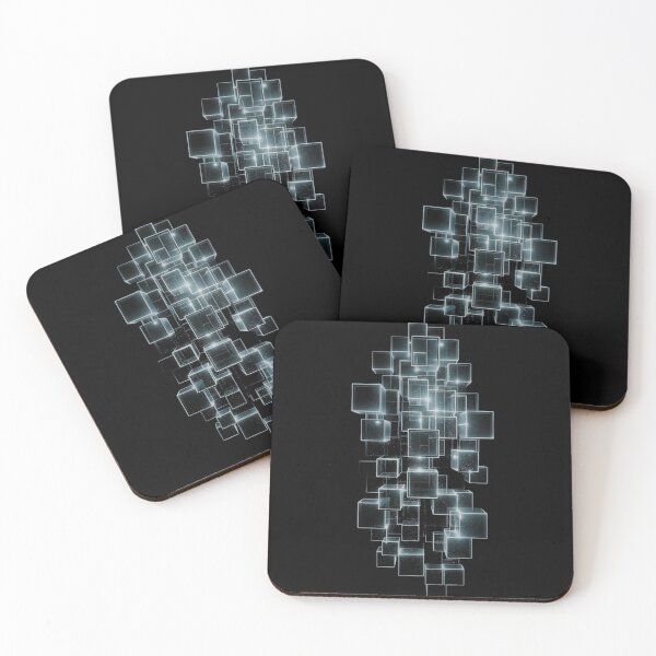Item preview, Luminous Cube Cascade – Futuristic 3D Geometry in Digital Space designed and sold by PixelVibe782.