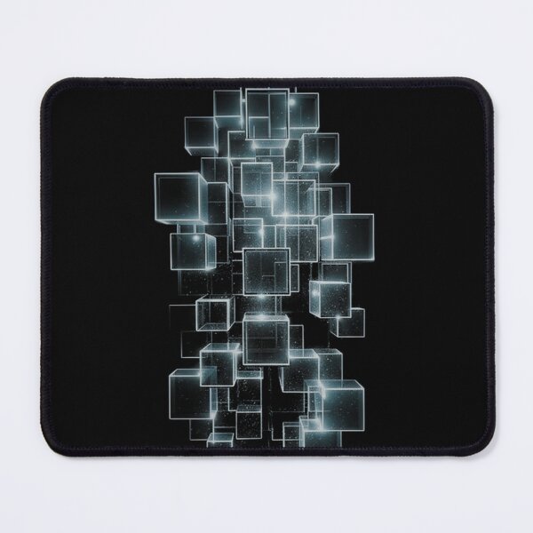 Item preview, Luminous Cube Cascade – Futuristic 3D Geometry in Digital Space designed and sold by PixelVibe782.