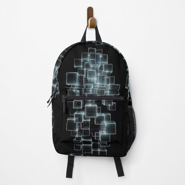 Item preview, Luminous Cube Cascade – Futuristic 3D Geometry in Digital Space designed and sold by PixelVibe782.