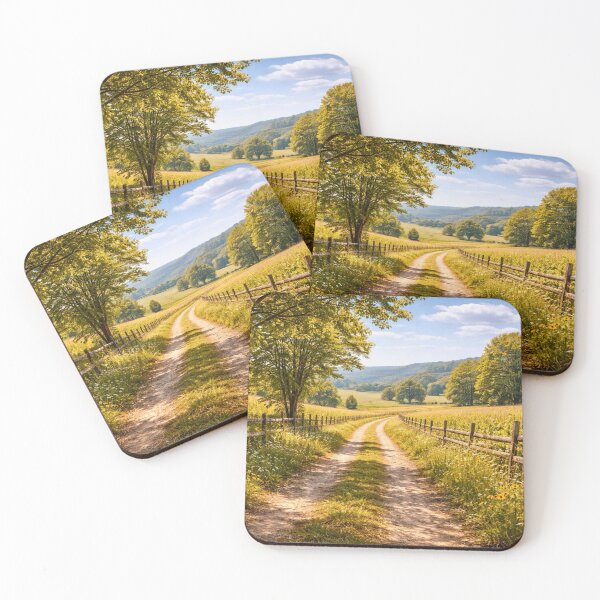 Item preview, Country Road - Peaceful Landscape designed and sold by Myra365Art.