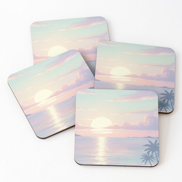 Item preview, Pastel Ocean Landscape 5 designed and sold by SanlosDesignsS2.