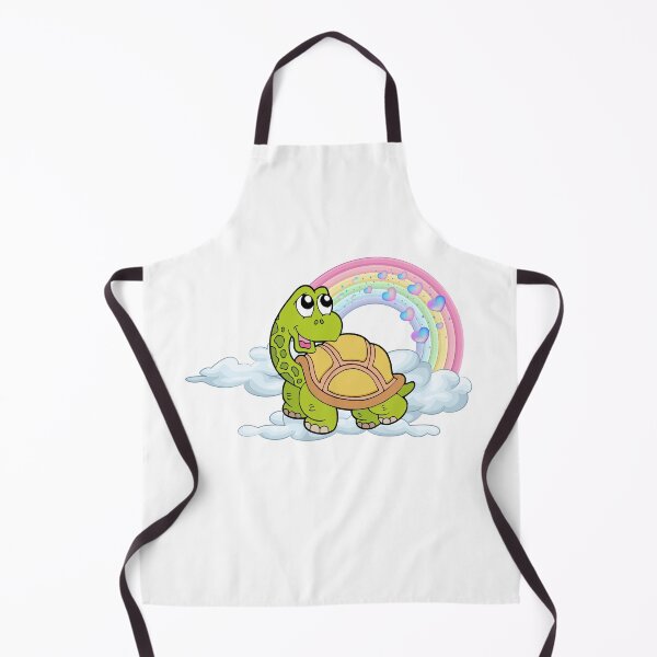 Item preview, Happy Turtle - Cute Green Turtle on Clouds with Pastel Rainbow designed and sold by Love3Happy.