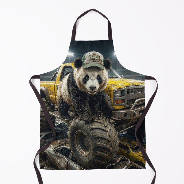 Item preview, Monster Car Crushin' Panda designed and sold by Tridentulus.