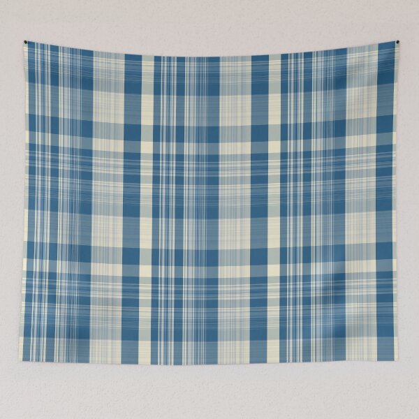 Item preview, Blue Floral Plaid Seamless Repeat designed and sold by Sharon Schwalbe.