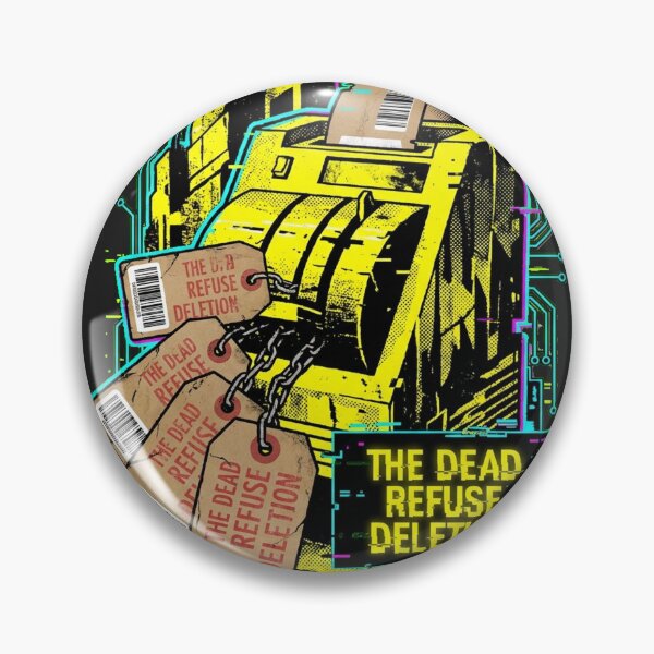 Item preview, Eternal Shift - Cyberpunk Toe-Tag Hazard Punch Clock designed and sold by Thaivi Design.