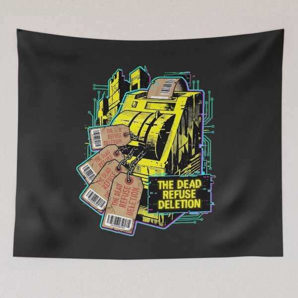 Item preview, Eternal Shift - Cyberpunk Toe-Tag Hazard Punch Clock designed and sold by Thaivi Design.