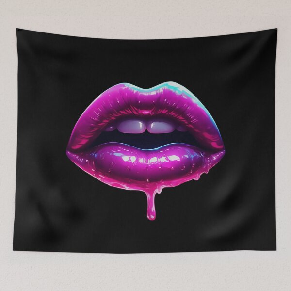 Item preview, Juicy Lips Art – Y2K Aesthetic Design designed and sold by Neer arts.