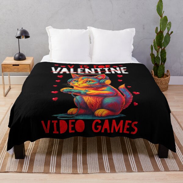Item preview, Gamer Cat Valentine Video Games T-Shirt designed and sold by LashondaGreen89.