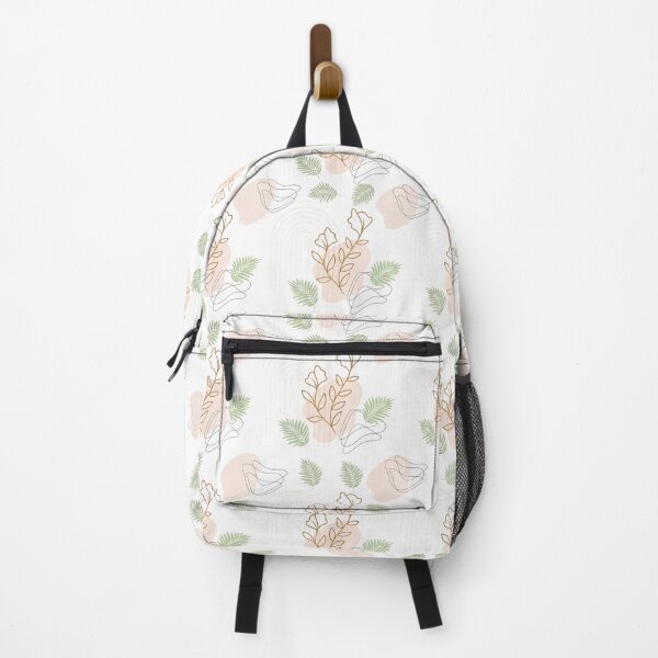 Artikelvorschau, Nahtloses botanisches Boho-Muster mit abstrakten Blättern und Regenbogenbögen – minimalistisches, neutrales Naturdesign in Erdtönen entworfen und verkauft von AESTHETIC-FLAIR.