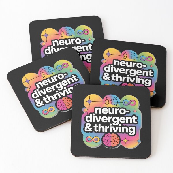 Item preview, Neurodivergent & Thriving – Neurodiversity Pride Graphic Design designed and sold by ImaginedSpace7.
