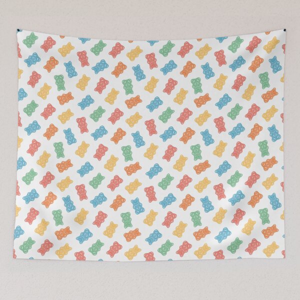 Item preview, Colorful Gummy Bear Candy Seamless Pattern designed and sold by jackydesigners.