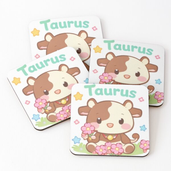 Item preview, Taurus Zodiac – Cute Pastel Cow Astrology Art designed and sold by Puretrendsetter.
