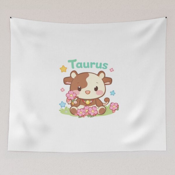 Item preview, Taurus Zodiac – Cute Pastel Cow Astrology Art designed and sold by Puretrendsetter.