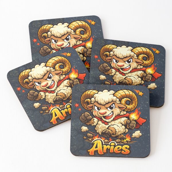 Item preview, Aries Zodiac: Aries Zodiac Sign – Cartoon 2 version Astrology Design designed and sold by Arte Cartoon From TagTeam Group.
