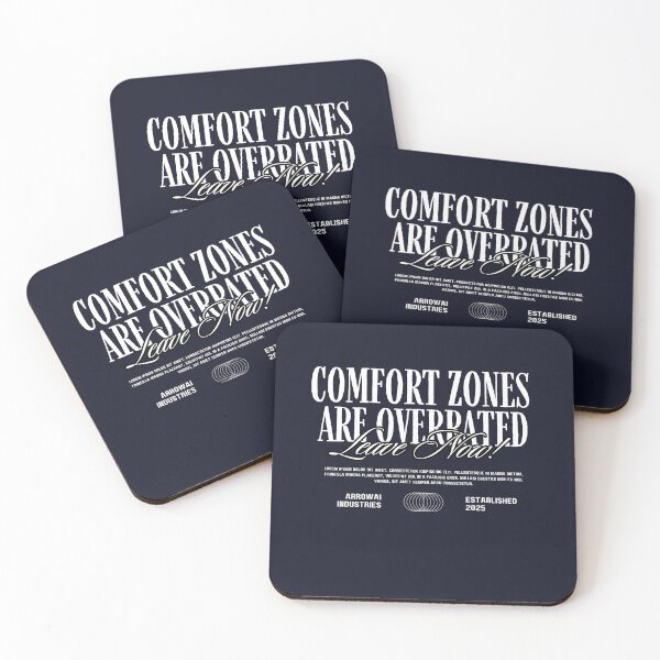 Item preview, Comfort Zones Are Overrated – Urban Streetwear Motivational Typography designed and sold by designRshop999.