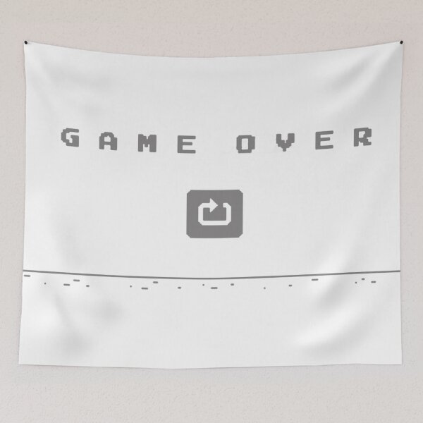 Item preview, DinoChrome T-Rex : Game Over designed and sold by ridzamh.
