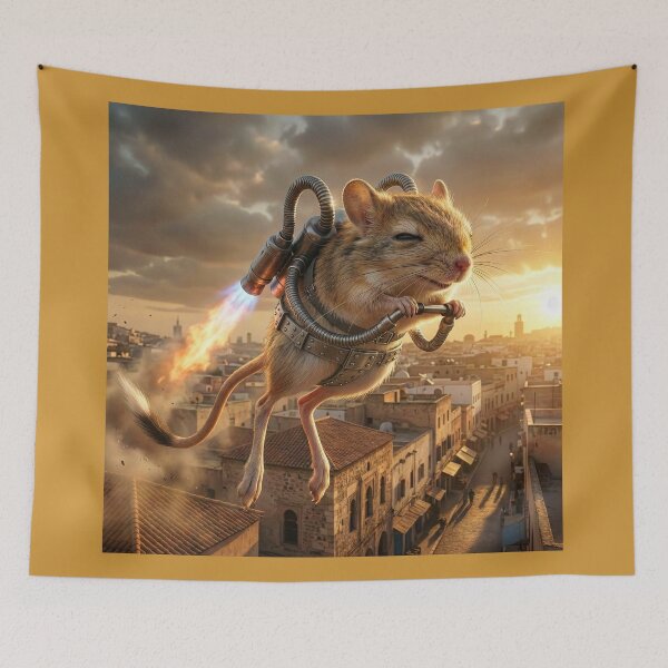 Item preview, Jerboa Flies over Casablanca designed and sold by Tridentulus.