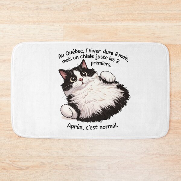 Item preview, Quebec Cat and the Too-Long Winter – Quebec Humor designed and sold by JonathanP514.