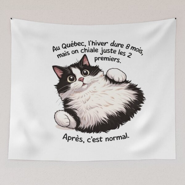 Item preview, Quebec Cat and the Too-Long Winter – Quebec Humor designed and sold by JonathanP514.