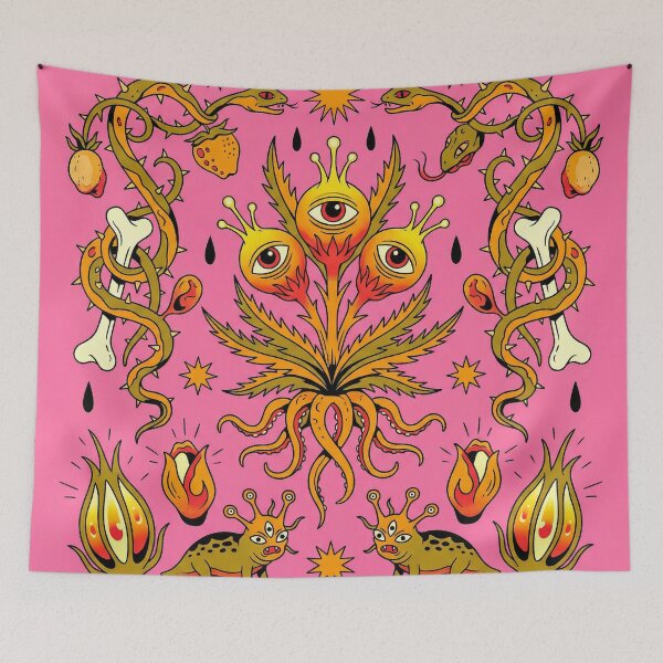 Item preview, Eyeball Plant Snake Vines Surreal Tattoo Flash designed and sold by zzz888.