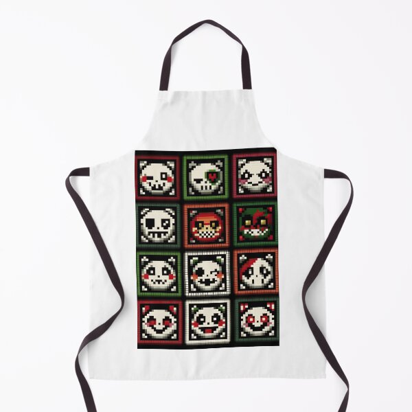 Item preview, Retro Pixel Art Skulls and Faces Icons designed and sold by Piotrek0001.