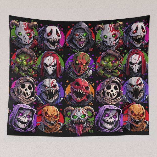 Item preview, Colorful Cartoon Reaper and Monster Avatars designed and sold by Piotrek0001.