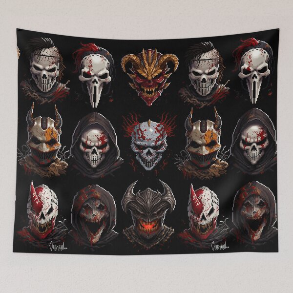 Item preview, Dark Metallic Demon Helmets Collection designed and sold by Piotrek0001.