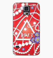 Crimson und Perlen Hülle & Klebefolie für Samsung Galaxy