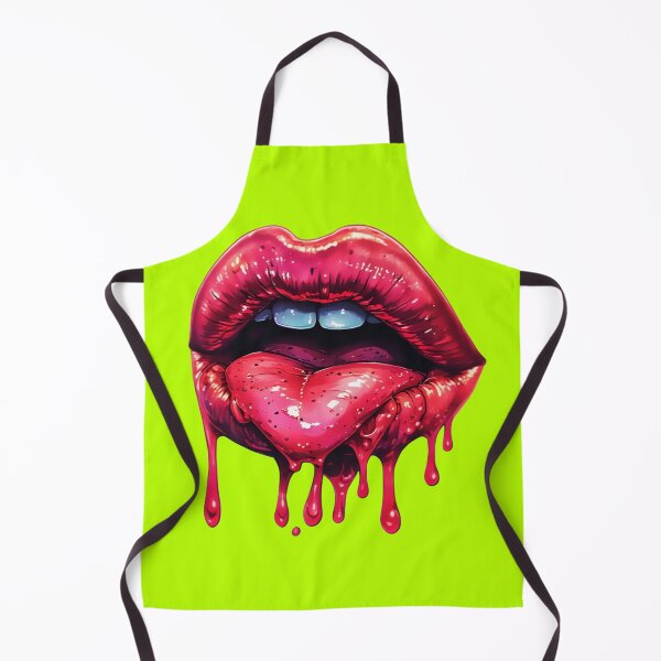 Item preview, Crimson Drip Lips – Bold Red Pop Art designed and sold by Neer arts.