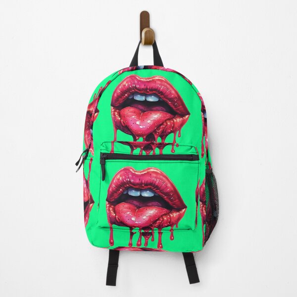 Item preview, Crimson Drip Lips – Bold Red Pop Art designed and sold by Neer arts.