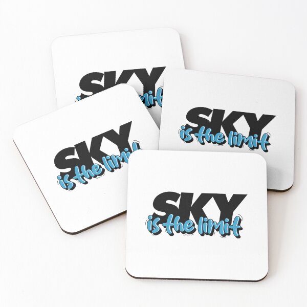 Item preview, Sky Is The Limit Motivational Bubble Quote designed and sold by AmeristraliaDs.