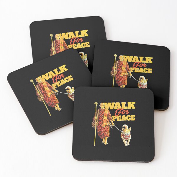 Item preview, Walk for peace monks with Aloka dog pilgrimage designed and sold by SheriPeroni.