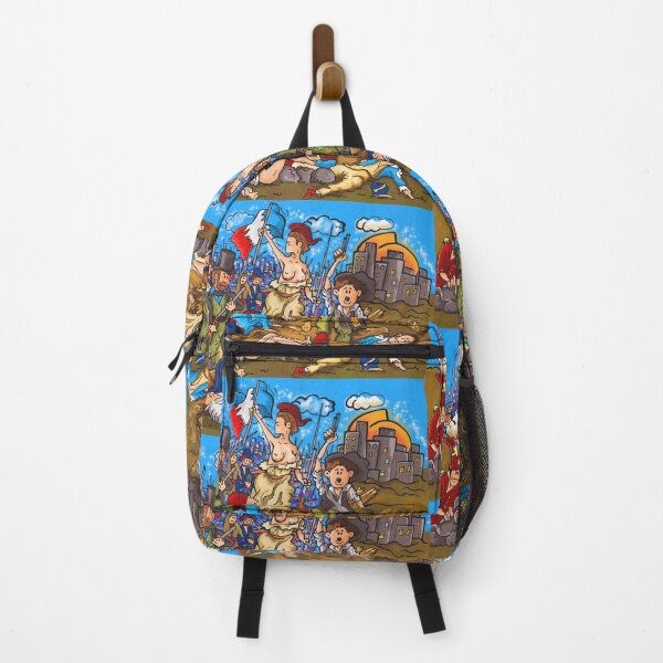 Item preview, La Liberté guidant le peuple: Liberty Leading the Pups: Whimsical Parody of Delacroix's Masterpiece designed and sold by Arte Cartoon From TagTeam Group.