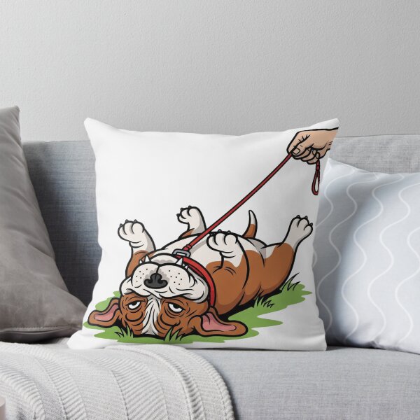 Item preview, Stubborn Dog Refusing To Walk Funny Cartoon designed and sold by i1ovedogs.