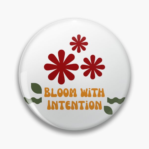 Artikelvorschau, bloom with intention, simple motivational quotes entworfen und verkauft von BlareBlare.