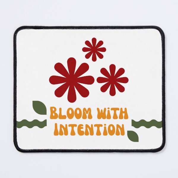 Item preview, bloom with intention, simple motivational quotes designed and sold by BlareBlare.