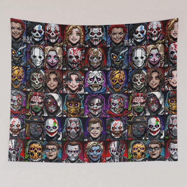 Item preview, Massive Grid of Horror Movie Characters designed and sold by Piotrek0001.