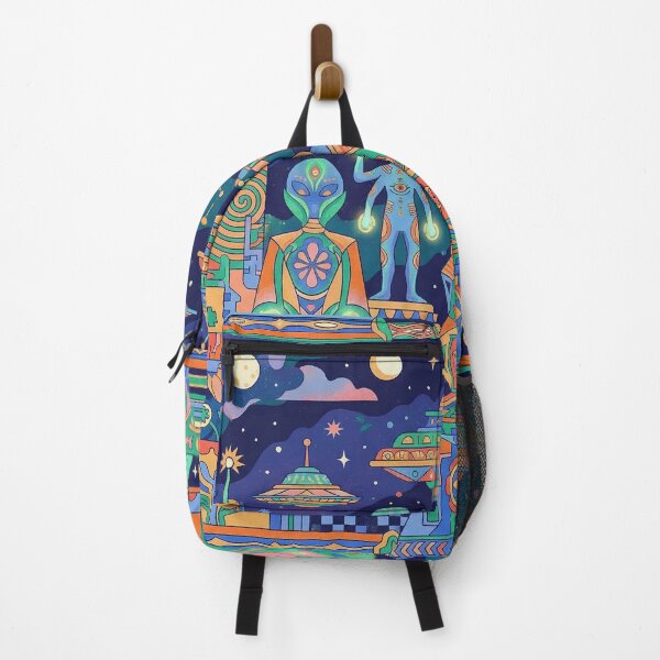 Item preview, Psychedelic Alien City Geometric Tapestry designed and sold by zzz888.