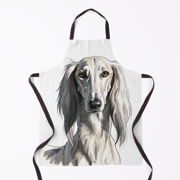 Item preview, Elegant Saluki Dog Portrait Watercolor Illustration designed and sold by i1ovedogs.