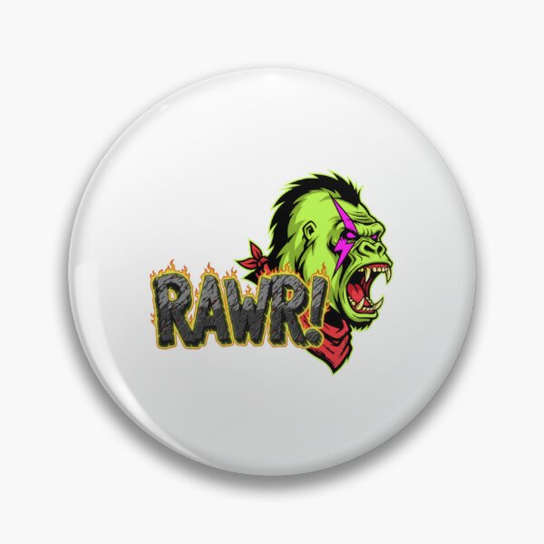 Item preview, Neon Punk Rocker Gorilla Rawr designed and sold by ItaloIT.