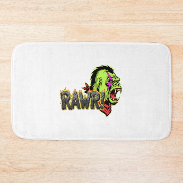 Item preview, Neon Punk Rocker Gorilla Rawr designed and sold by ItaloIT.