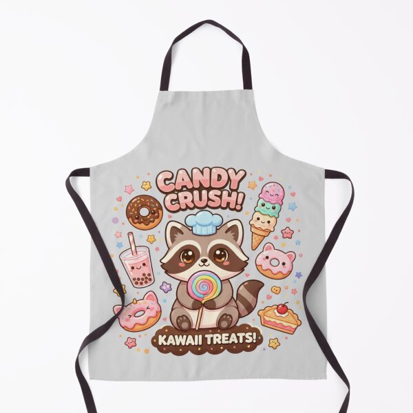 Item preview, Cute Raccoon Candy Crush & Sweets designed and sold by ValeriValera.