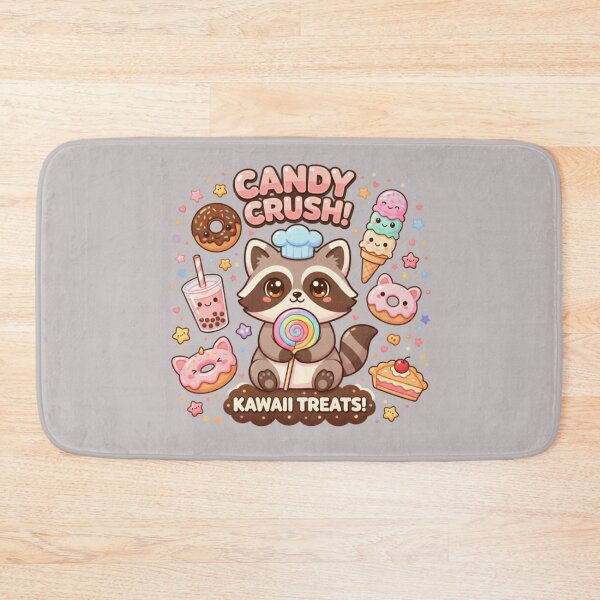 Item preview, Cute Raccoon Candy Crush & Sweets designed and sold by ValeriValera.