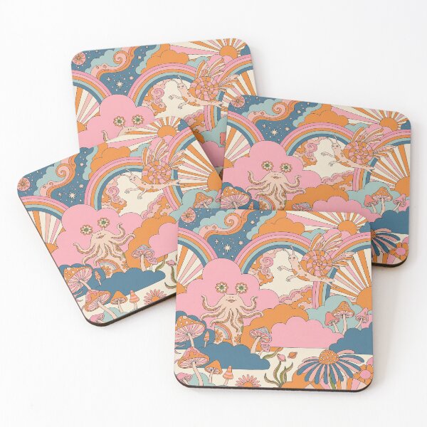 Item preview, Groovy Flying Snail Magic Mushroom Retro Dreamscape designed and sold by zzz888.