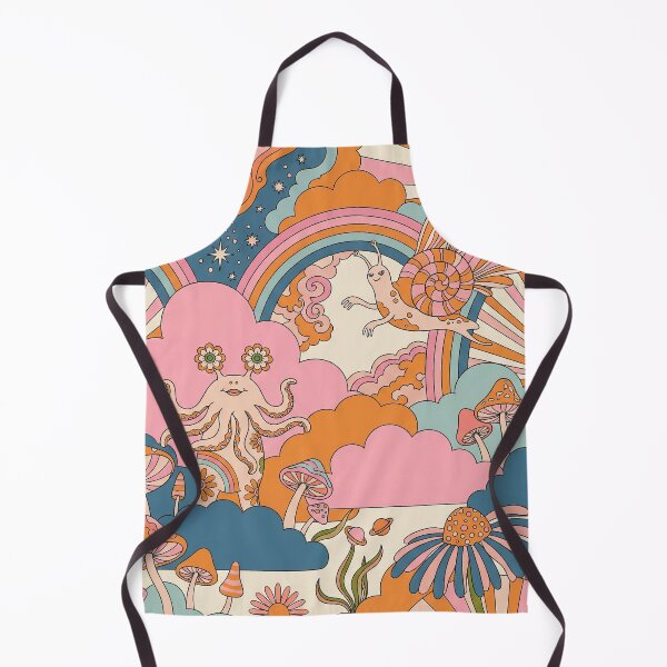 Item preview, Groovy Flying Snail Magic Mushroom Retro Dreamscape designed and sold by zzz888.