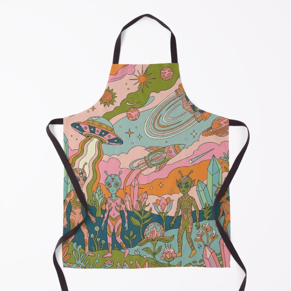 Item preview, Psychedelic Alien Planet Retro Crystal Landscape designed and sold by zzz888.