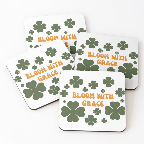 Item preview, bloom with grace, simple motivational quotes designed and sold by BlareBlare.