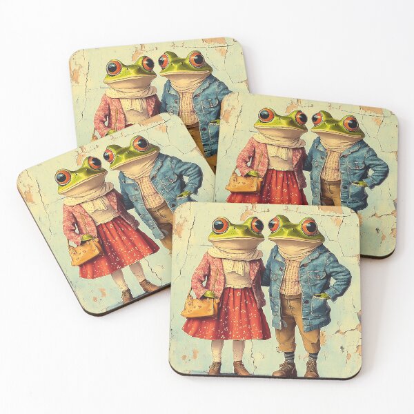Item preview, Cute Frog Couple in Love – Cozy Valentines Day designed and sold by TeesAndSass.