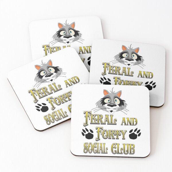 Item preview, Feral and Forty Social Club  designed and sold by TheEndDesign.